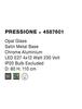NOVA LUCE závěsné svítidlo PRESSIONE opálové sklo saténová kovová základna chromovaný hliník E27 4x12W IP20 bez žárovky 4587601