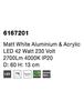 NOVA LUCE stropní svítidlo RANDO matný bílý hliník a akryl LED 42W 230V 4000K IP20 6167201