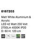 NOVA LUCE závěsné svítidlo RANDO matný bílý hliník a akryl LED 42W 230V 4000K IP20 6167203