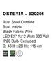 Nova Luce Stylové závěsné svítidlo Osteria ve třech barevných provedeních - 1 x 60 W, pr. 460 mm, rezavá NV 620201