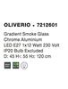 NOVA LUCE závěsné svítidlo OLIVERIO kouřové sklo s přechodem chromovaný hliník E27 1x12W IP20 bez žárovky 7212601