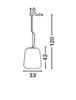 NOVA LUCE závěsné svítidlo OLIVERIO kouřové sklo s přechodem chromovaný hliník E27 1x12W IP20 bez žárovky 7212602