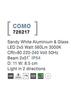 Nova Luce Venkovní nadčasové svítidlo COMO - 2x5 W, 560 lm, 3000 K, bílá NV 726217