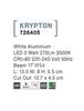 Nova Luce Vestavné venkovní svítidlo KRYPTON - 3 W, 270 lm, 55x80x135 mm, bílá NV 726405