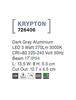 Nova Luce Vestavné venkovní svítidlo KRYPTON - 3 W, 270 lm, 55x80x135 mm, šedá NV 726406