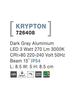 NOVA LUCE venkovní nástěnné svítidlo KRYPTON tmavě šedý hliník LED 3W 3000K 220-240V 15st. IP54 726408