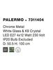 NOVA LUCE závěsné svítidlo PALERMO chromovaný kov bílé sklo a K9 křišťál E27 4x12W IP20 bez žárovky 7311404