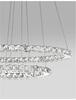 NOVA LUCE závěsné svítidlo CELINE chromovaný hliník a křišťál nastavitelné LED 40W 3000K IP20 7403001