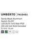 Nova Luce Stylová nástěnná lampička Umberto s nastavitelným spotem - 1 x 35 W, černá NV 7410401