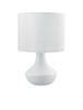 NOVA LUCE stolní lampa ROSIA matný bílý kov bílé stínidlo E14 1x5W 230V IP20 bez žárovky 7605163