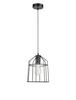 NOVA LUCE závěsné svítidlo PEPPINO matný černý kov černá a bílý kabel E27 1x12W 7605178