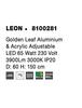 Nova Luce Originální závěsné LED svítidlo Leon v luxusním zlatém designu NV 8100281