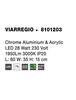 Nova Luce Originální stropní LED svítidlo Viarregio v elegantním chromovém designu NV 8101203