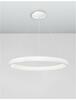 Nova Luce LED závěsné svítidlo Albi ve dvou velikostech a třech barvách - pr. 610 x 60 x 1140 mm, 50 W, 3000 K, stmívatelné, bílé NV 8105601 D