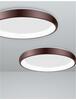 Nova Luce Stmívatelné nízké LED svítidlo Albi v různých variantách - pr. 610 x 85 mm, 50 W, hnědá NV 8105612
