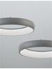 NOVA LUCE závěsné svítidlo ALBI šedý hliník a akryl LED 32W 230V 3000K IP20 stmívatelné 8105619