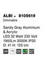 NOVA LUCE závěsné svítidlo ALBI šedý hliník a akryl LED 32W 230V 3000K IP20 stmívatelné 8105619