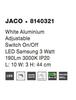 Nova Luce Nástěnná LED diodová čtecí lampička Jaco - 3 W LED, bílá NV 8140321