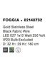 NOVA LUCE závěsné svítidlo FOGGIA zlatá nerez ocel černý kabel E27 1x12W IP20 bez žárovky 82148732