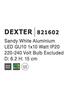 NOVA LUCE bodové svítidlo DEXTER bílý hliník GU10 1x10W 821602