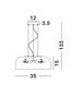 Nova Luce Stylové závěsné svítidlo Perleto v několika variantách - 2 x 10 W, pr. 350 mm, hnědá NV 826804