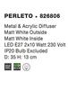 Nova Luce Stylové přisazené stropní svítidlo Perleto - 2 x 10 W, pr. 350 mm, matná bílá NV 826806