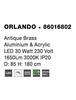 Nova Luce Luxusní závěsné LED svítidlo Orlando v elegantním zlatavém designu - 30 W LED, 1650 lm, pr. 850 mm NV 86016802