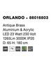 Nova Luce Luxusní závěsné LED svítidlo Orlando v elegantním zlatavém designu - 23 W LED, 1265 lm, pr. 650 mm NV 86016803