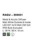 Nova Luce Moderní přisazené stropní svítidlo Ragu - 4 x 10 W, 360 x 360 mm, nikl NV 866604