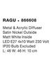 Nova Luce Moderní přisazené stropní svítidlo Ragu - 4 x 10 W, 460 x 460 mm, nikl NV 866608