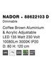 NOVA LUCE závěsné svítidlo NADOR kávově hnědý hliník a akryl nastavitelné LED 135W 3000K stmívatelné 88622103 D