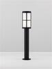 NOVA LUCE venkovní sloupkové svítidlo STONE černý hliník a akryl E27 1x12W 220-240V IP54 bez žárovky 9002860