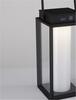 NOVA LUCE venkovní stolní lampa VERHAAL černý hliník a čiré sklo LED 2W 3000K 3,7V 360st. IP54 solární / USB kabel / vypínač na těle 9002862