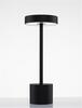 NOVA LUCE venkovní stolní lampa FUMO černý hliník a akryl LED 2W 3000K 3000K 220-240V 163st. IP54 vypínač na těle / USB kabel 9002864