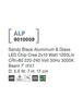 NOVA LUCE venkovní nástěnné svítidlo ALP černý hliník a sklo LED Chip Cree 10W 220-240V 3000K 7st. IP65 9010009