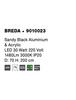 NOVA LUCE závěsné svítidlo BREDA černý hliník a akryl LED 30W 220V 3000K IP20 9010023