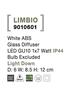 NOVA LUCE venkovní nástěnné svítidlo LIMBIO bílý ABS skleněný difuzor GU10 1x7W bez žárovky IP44 světlo dolů 9010601