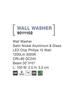 NOVA LUCE WALL WASHER nikl satén hliník a sklo LED Chip Philips 15W 3000K DC24V 30st. IP67 9011102