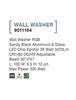 NOVA LUCE WALL WASHER RGB černý hliník a sklo LED Chip Epistar 36W DC24V nastavitelné 30st. IP67 Max Power 300W 9011164