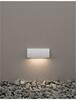 NOVA LUCE venkovní nástěnné svítidlo LIV bílý litý hliník a skleněný difuzor LED 3.5W 3000K 200-240V 120st. IP54 9018061