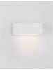 NOVA LUCE venkovní nástěnné svítidlo LIV bílý litý hliník a skleněný difuzor LED 3.5W 3000K 200-240V 120st. IP54 9018061