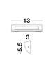 NOVA LUCE venkovní nástěnné svítidlo LIV bílý litý hliník a skleněný difuzor LED 3.5W 3000K 200-240V 120st. IP54 9018061