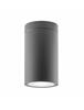 NOVA LUCE venkovní stropní svítidlo CERISE tmavě šedý hliník a skleněný difuzor GU10 1x7W IP54 220-240V bez žárovky 9020021