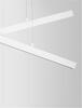 NOVA LUCE závěsné svítidlo X-LINE bílý hliník a akryl LED 40W 230V IP20 3000K stmívatelné 9060910