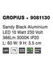 NOVA LUCE nástěnné svítidlo GROPIUS černý hliník LED 10W 230V 3000K IP20 9081130