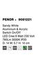 NOVA LUCE bodové svítidlo PENOR bílý hliník a akryl vypínač na těle LED Cree 9W 230V 3000K IP20 9081221