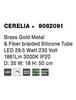 NOVA LUCE nástěnné svítidlo CERELIA mosazný zlatý kov a silikonová trubice LED 29.5W 230V 3000K IP20 9082091
