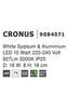 Nova Luce Dekorativní nástěnné LED osvětlení Cronus - 10 W, 927 lm, 165 x 180 x 80 mm NV 9084071