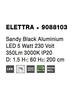 NOVA LUCE závěsné svítidlo ELETTRA černý hliník LED 5W 230V 3000K IP20 9088103