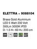NOVA LUCE závěsné svítidlo ELETTRA mosazný zlatý hliník LED 5W 230V 3000K IP20 9088104